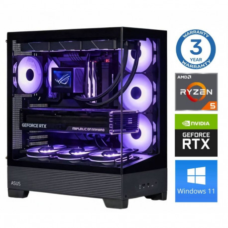 INTOP Ryzen 5 7500F 32GB DDR5 1TB SSD M.2 NVME RTX5060Ti 16GB WIN11Pro