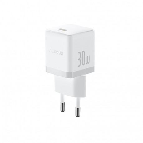 Wall Fast Charger Palm 30W USB-C QC3.0 PD3.0 with USB-C Cable 1m, White