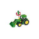 John Deere tractor for turning with 2 trailers