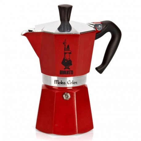 Moka Pot - Bialetti Moka Express 3 Cups Aluminium Red