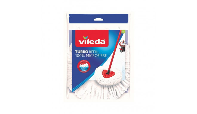 Mop Head - Vileda TURBO Microfibre White Vileda Turbo Classic Spin Mop Refill - Blue