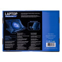 Laptop Cooling Pad - Vakoss Lf-1860al, Black