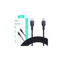 USB Cable - Aukey Cb-ncc2 60w 3a 1.8m Nylon, Black