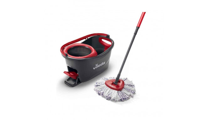 Spin Mop - Vileda Turbo 3w1 Microfibre Black Red