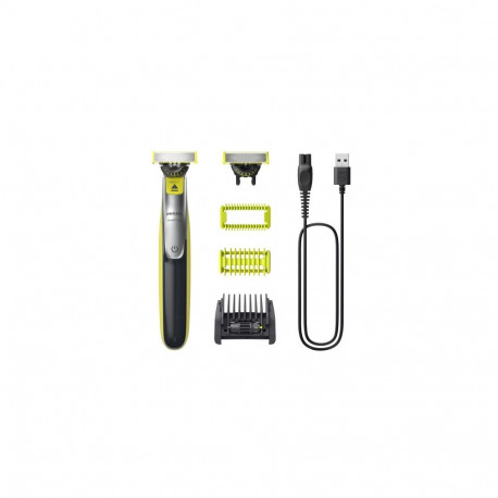 Philips OneBlade 360 QP2834/23 Face and Body Hair Shaver and Trimmer, Grey/Lime