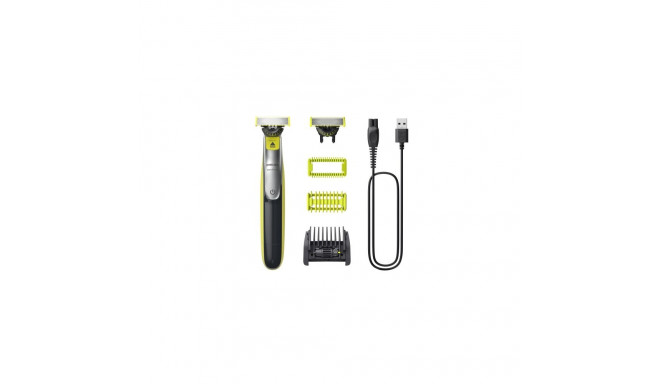 Philips OneBlade 360 QP2834/23 Face and Body Hair Shaver and Trimmer, Grey/Lime