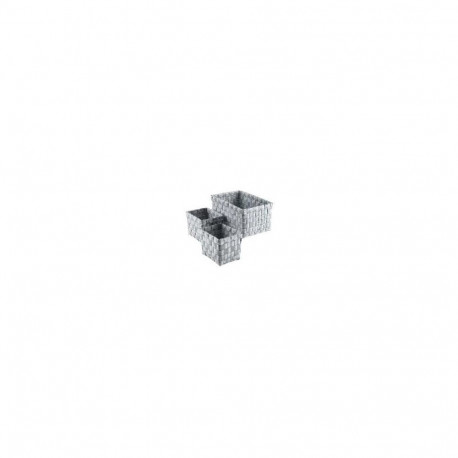BOXES STORA DOMOLETTI 3PCE 21X31X11 GREY