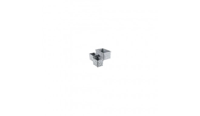 BOXES STORA DOMOLETTI 3PCE 21X31X11 GREY