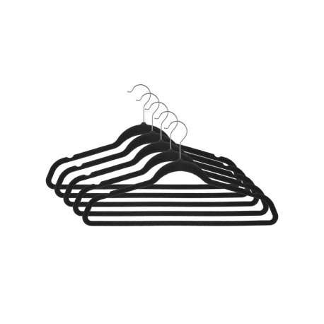VELVET HANGER LSV010 BLACK 5 PCS
