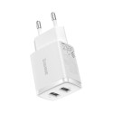 Baseus USB-AX2 Laadija 10.5W Valge