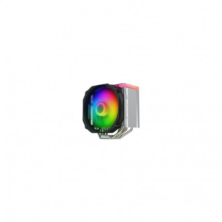 SilentiumPC Fortis 5 ARGB Processor Air cooler 14 cm Black, Grey, Steel