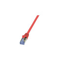 LogiLink 0.25m Cat.6A 10G S/FTP networking cable Red Cat6a S/FTP (S-STP)
