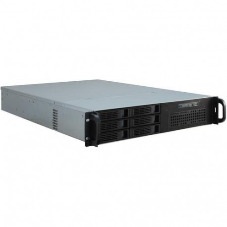 Inter-Tech IPC 2U-2406 Rack Black, Silver