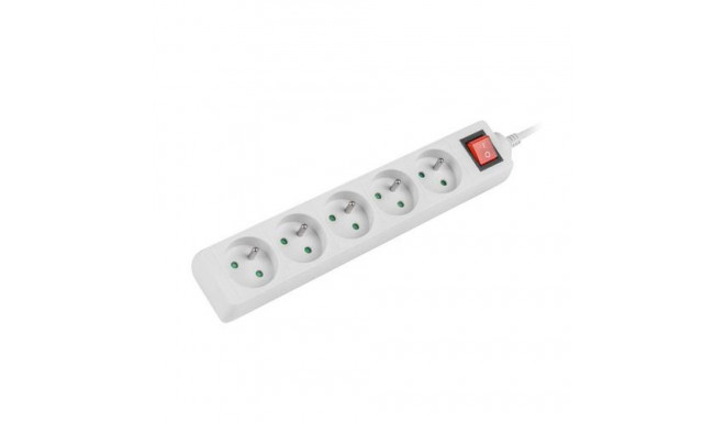 Lanberg PS1-05E-0150-W power extension 1.5 m 5 AC outlet(s) Indoor White