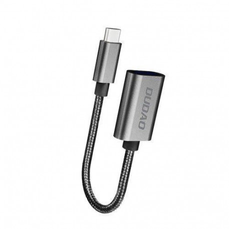 DUDAO Adapter USB L15T USB-C - Srebrny _20201102161516 USB cable USB 2.0 0.1 m USB C USB A Silver