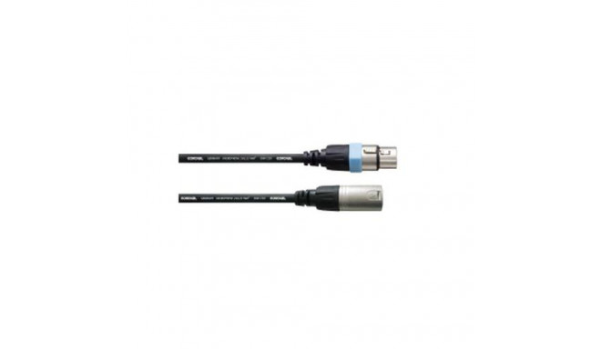 Cordial CCM 0.5 FM audio cable 0.5 m XLR (3-pin) Black