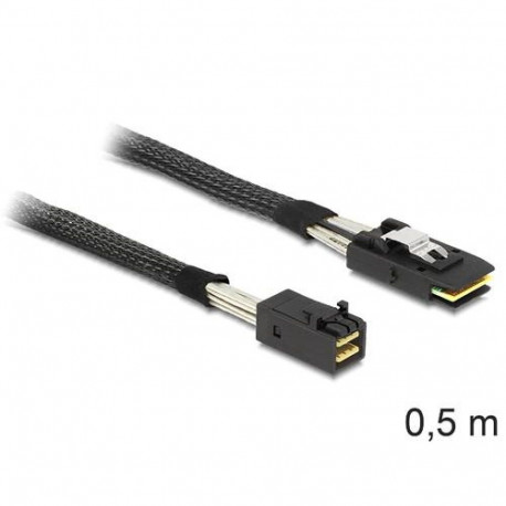 DeLOCK 83388 Serial Attached SCSI (SAS) cable 0.5 m Black