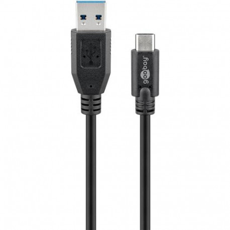 Goobay Sync &amp; Charge Super Speed USB-C to USB A 3.0 Charging Cable, 1 m