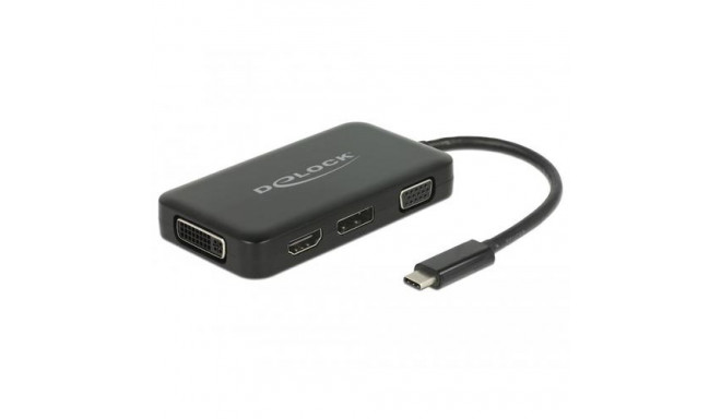 DeLOCK 63929 laptop dock/port replicator USB 2.0 Type-C Black