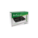 InLine The 2x1 HDMI KVM Switch, 2x1, HDMI 4K2K, USB 2.0 Hub, with Audio