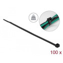 DeLOCK Cable tie with high tensile strength L 200 x W 4.8 mm black 100 pieces