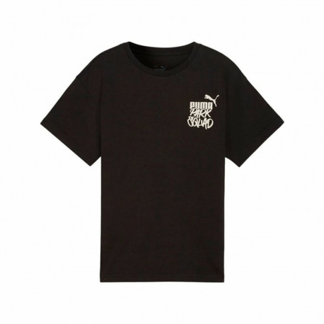 Child's Short Sleeve T-Shirt Puma Essenntials+ Mid 90S Graphic Black - 7-8 Years