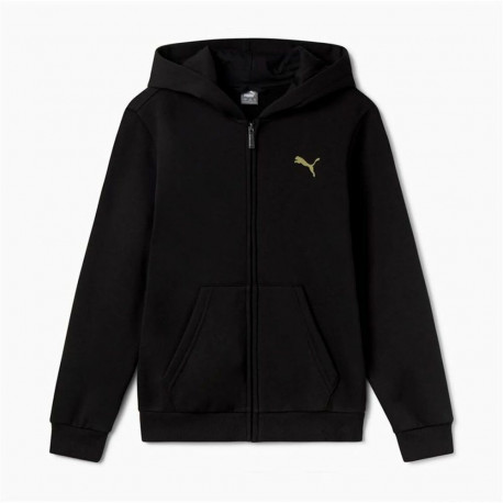 Children's Jacket Puma Essentials+ Graphic Hoodie Fz Black - 9-10 Years