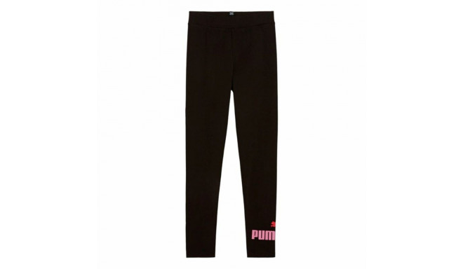 Sports Leggings for Children Puma Essentials Logo G Black - 15-16 Years
