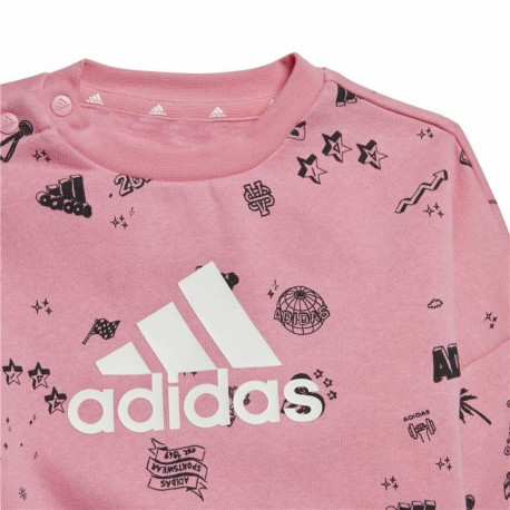 Children’s Tracksuit Adidas I Bluv Q3 Cset Salmon - 1-2 years