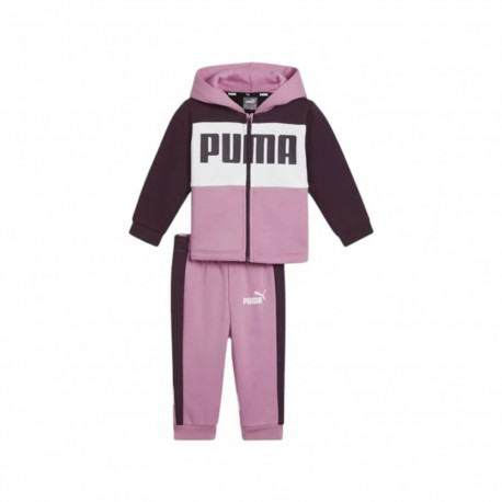 Children’s Tracksuit Puma Minicats Colorblock Purple - 1-2 years