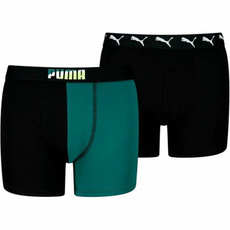 Men's Boxer Shorts Puma Black Green - 15-16 Years