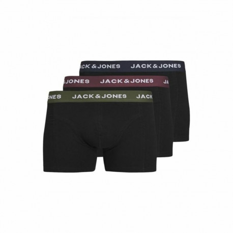 Men's Boxer Shorts Jack & Jones Jacaron Solid Trunks Black - XXL