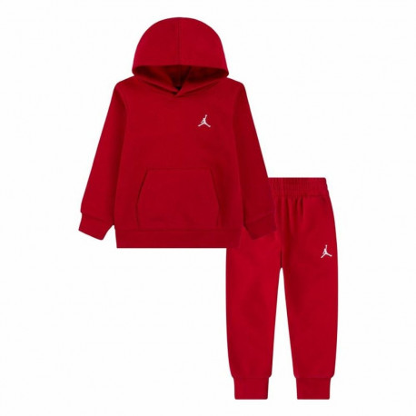 Spordikostüüm Beebidele Jordan MJ Brklyn Fleecec Pullover Set Punane 2 Tükid, osad - 2 aastat