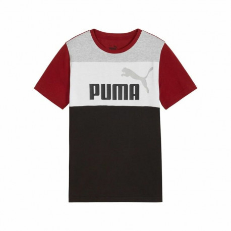 Child's Short Sleeve T-Shirt Puma Ess Block - 15-16 Years