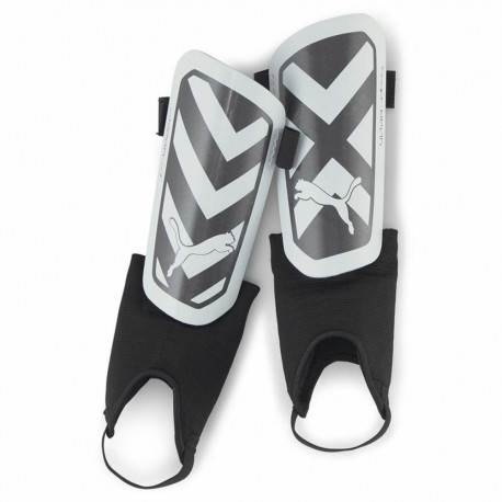 Football Shinguards Puma Ultra Light Ankle White Black - L