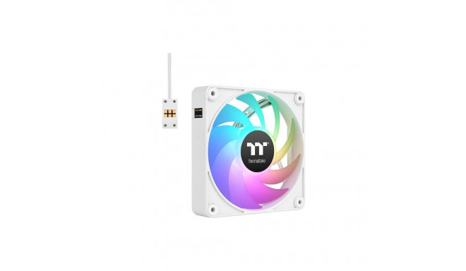 "120mm Thermaltake CT120 EX ARGB Sync PC Cooling Fan White 3 Fan Pack"