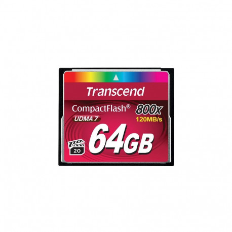 "CARD CompactFlash Card 64GB Transcend TS64GCF800. MLC"