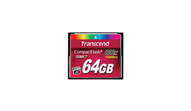 "CARD CompactFlash Card 64GB Transcend TS64G800. MLC"