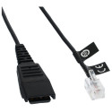 "QD to RJ10 coiled 0.5-2meters Siemens compatibility"