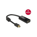 "DELOCK Adapterkabel mini DisplayPort 1.2 Stecker > HDMI Buchse schwarz 4K Passiv"