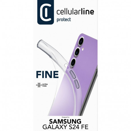 "Cellularline Fine Case fr Samsung S24 FE Clear"