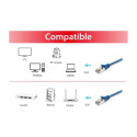 "Equip Patchkabel Cat6A S/FTP 2xRJ45 20.00m blau LSZH Polybeutel"