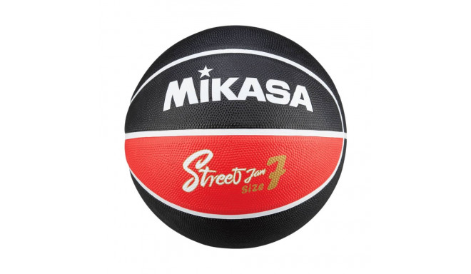 Piłka koszykowa Mikasa czarno-czerwona BB702B-BKRW 7