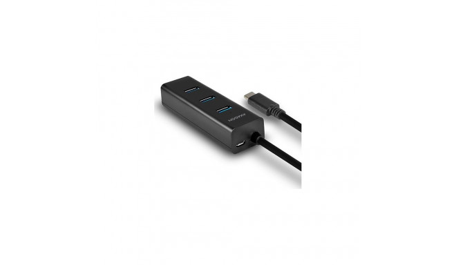 AXAGON HUE-S2C 4x USB3.0 laadimishub MicroUSB laadimispistik Type-C