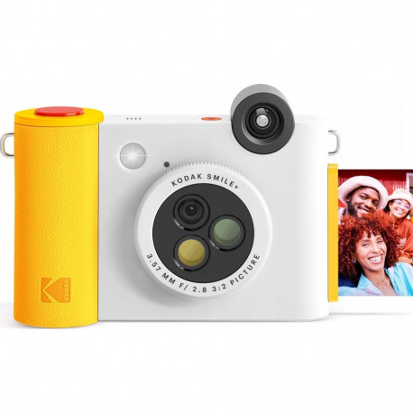 Kodak Kodak Smile+ 2in1 Digital Camera 5mp/Instant + Bluetooth Printer for Zink Phone - White