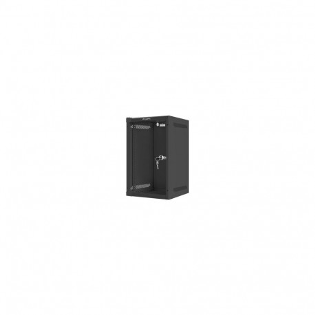 Lanberg | Rack cabinet 10" wall-mount 9U/280x310 (flat pack) with glass door | WF10-2309-10B | Black