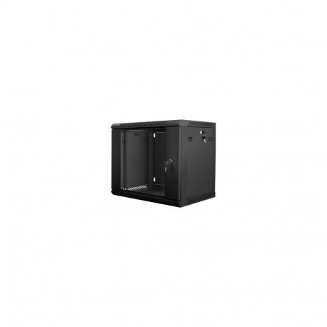 Lanberg | Rack cabinet 19" wall-mount 9U/600x450 (flat pack) | WF01-6409-10B | Black