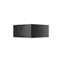Lanberg 19" seinapealne 4U 600 kiirelt kokkupandav (tasapakk), must rack-kapp | Lanberg