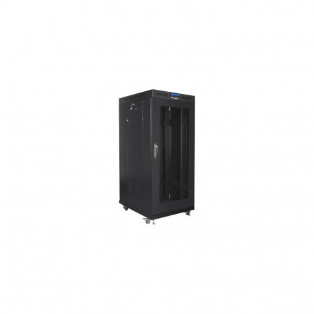 Lanberg 19-tolline võrgukapp FF01-8822-23BL 22U/800x800 põrandale paigaldatav, lammpakendis, võrkuks