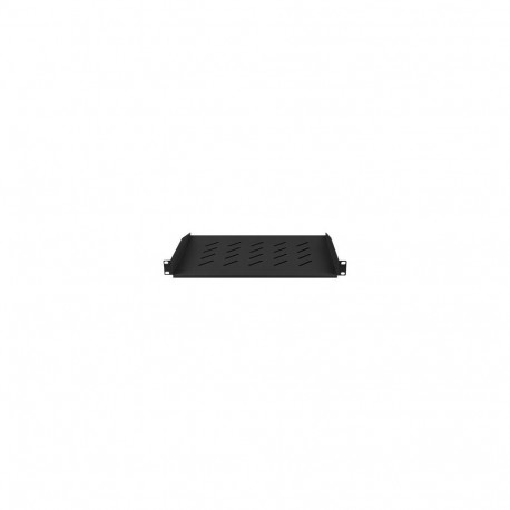 Lanberg 19" fikseeritud riiul 1U/483x315mm, maksimaalne kandevõime kuni 25kg | AK-1008-B | must